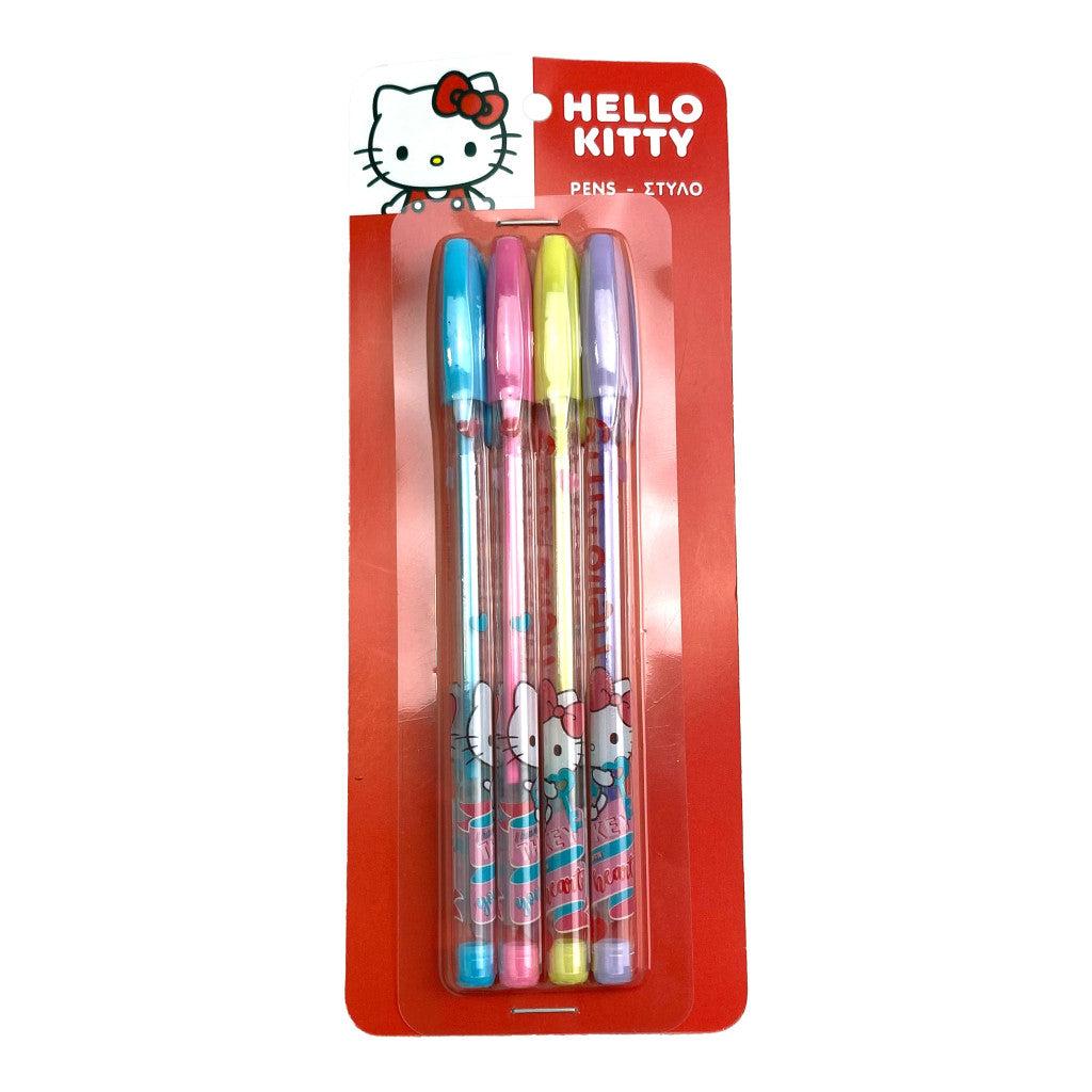 Hello Kitty Sweetheart krāsu pildspalvu komplekts, 4 gab.
