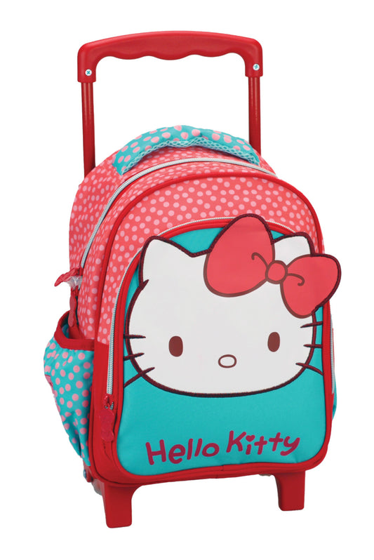 Hello Kitty bērnudārza mugursoma ar ritošo daļu, soma 30 cm