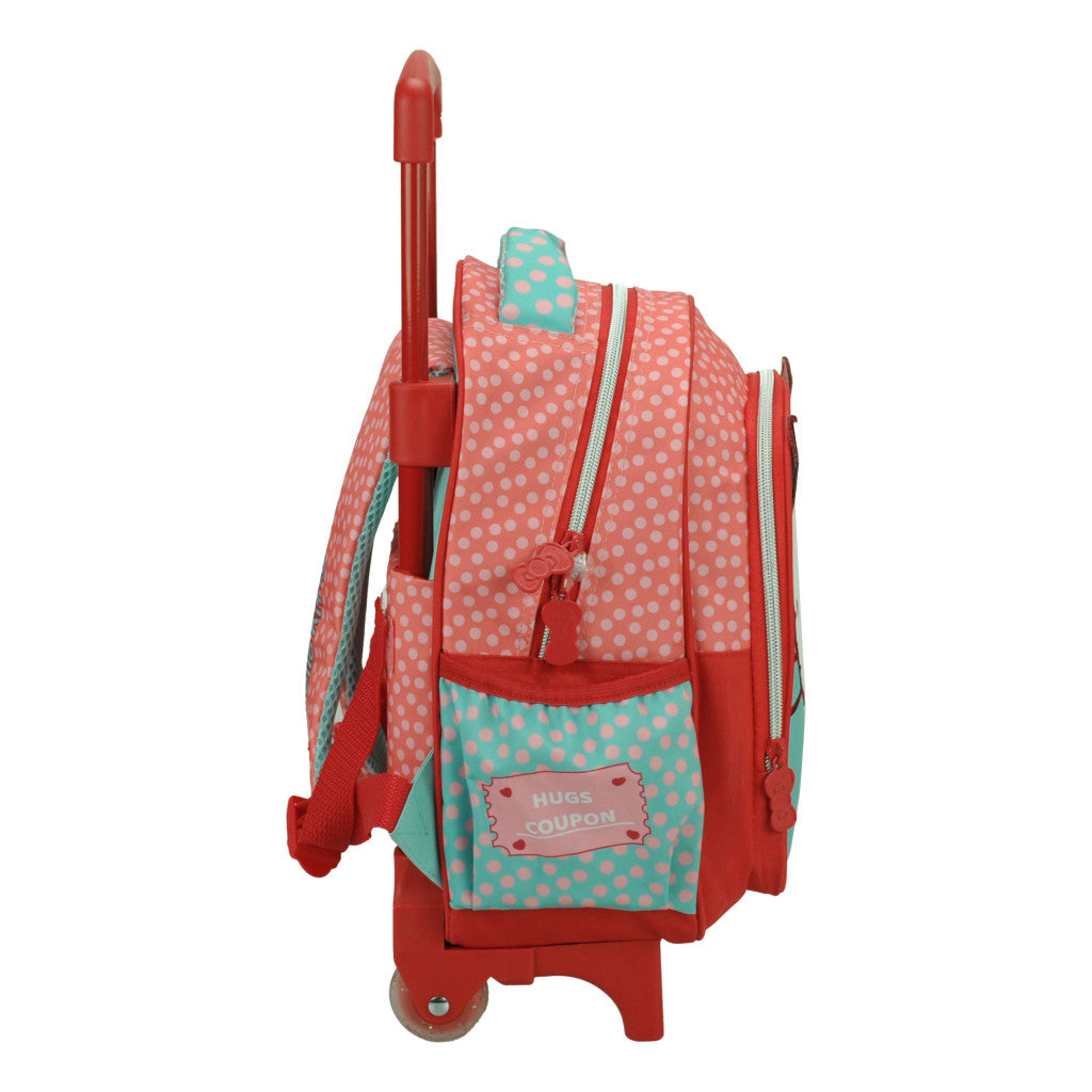 Hello Kitty bērnudārza mugursoma ar ritošo daļu, soma 30 cm