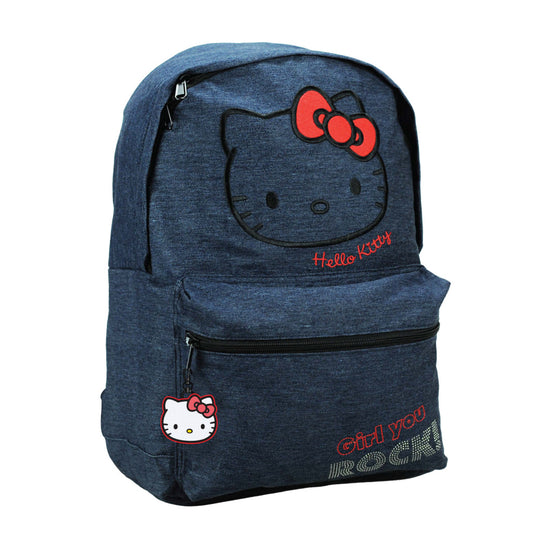 Hello Kitty džinsa skolas soma, 39 cm