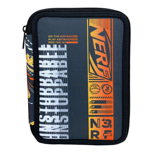 Nerf Unstoppable pildītais zīmuļu maciņš, 2 slāņi