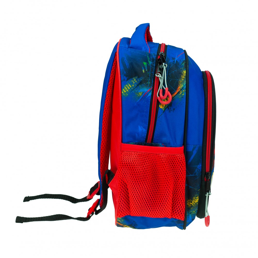 Zirnekļcilvēka zila mugursoma, soma 30 cm