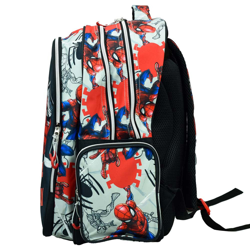Zirnekļcilvēka sienas skolas soma, 43 cm