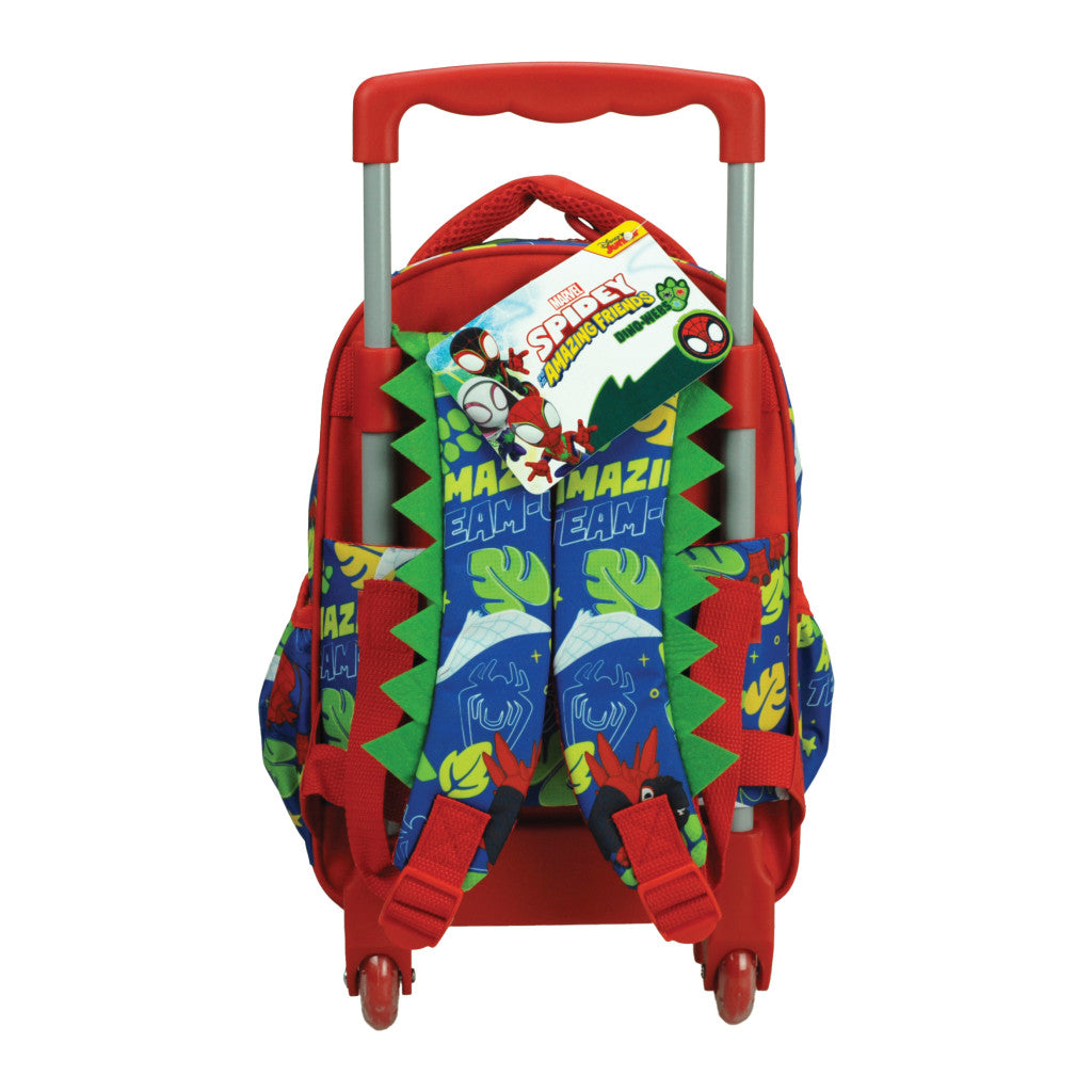 Zirnekļcilvēka Zirnekļcilvēka Dino-Tīkla riteņveida bērnudārza mugursoma, soma 30 cm