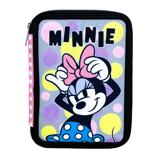 Disney Minnie Pretty in Pink zīmuļu maciņš, pildīts ar 2 līmeņiem