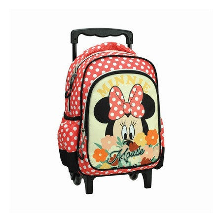 Disney Minnie Floral riteņveida bērnudārza mugursoma, soma 30 cm