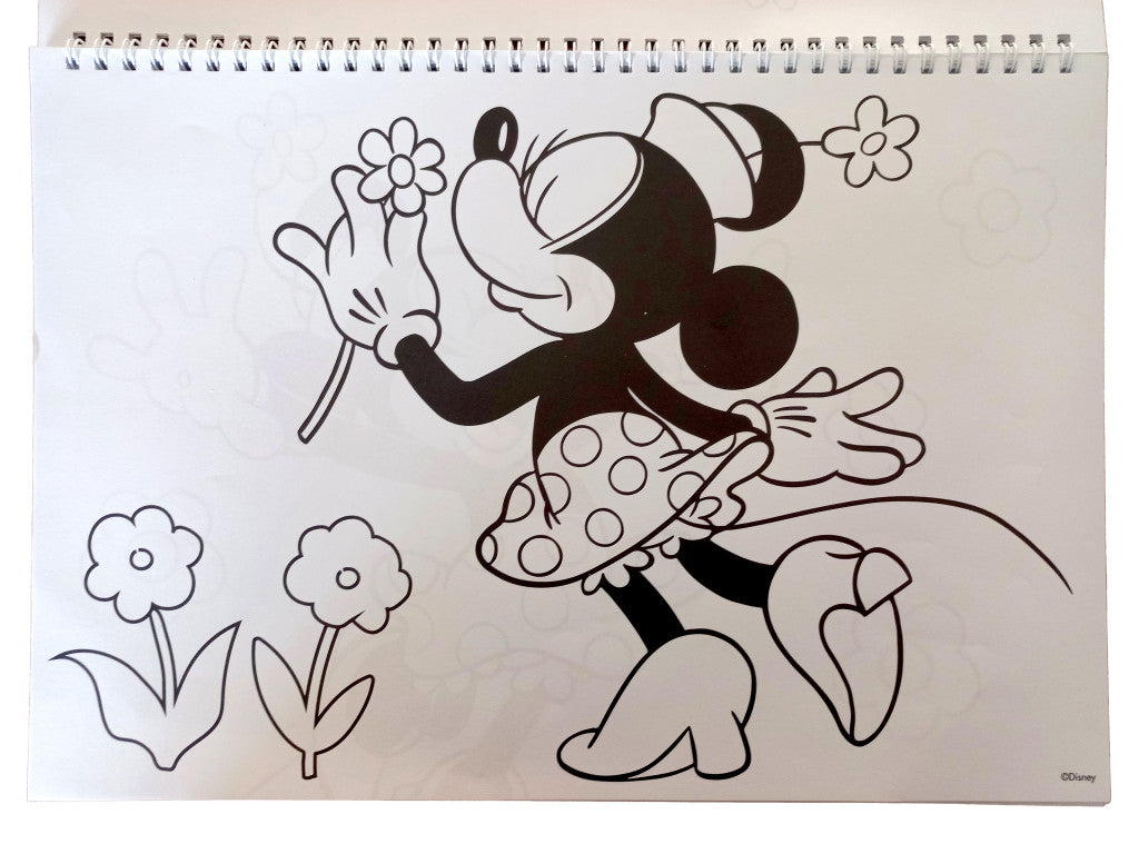 Disney Minnie Nomadic Spirit A/4 spirālveida skicēšanas burtnīca ar 40 lapām un uzlīmēm