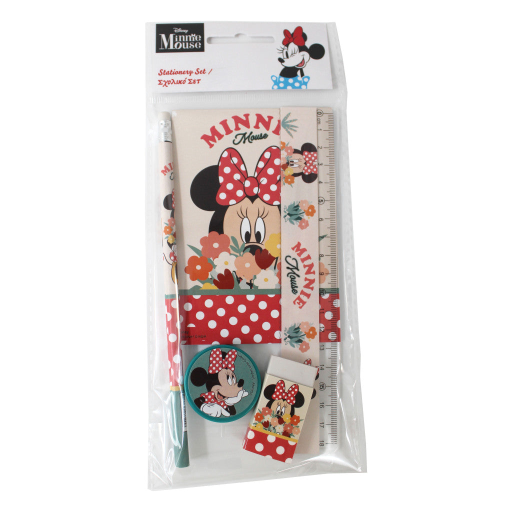 Disney Minnie ziedu rakstāmpiederumu komplekts, 5 daļas