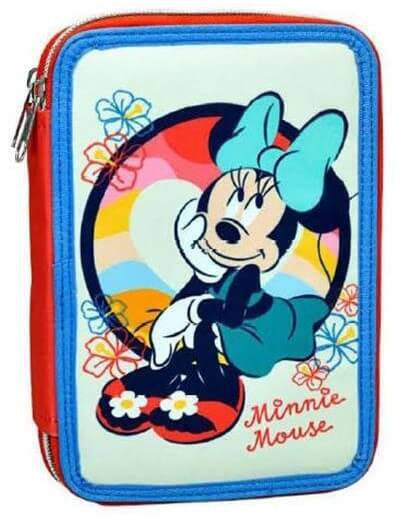 Disney Minnie Boho pildīts divstāvu penālis ar zīmuļu maciņu