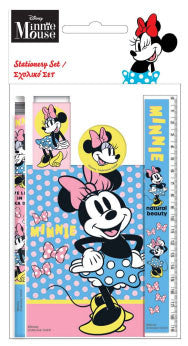 Disney Minnie Joy 5 daļu kancelejas piederumu komplekts