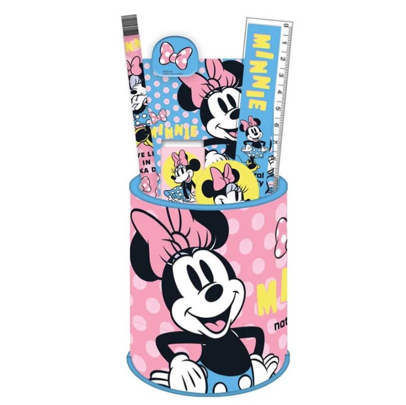 Disney Minnie Joy 7 daļu kancelejas piederumu komplekts