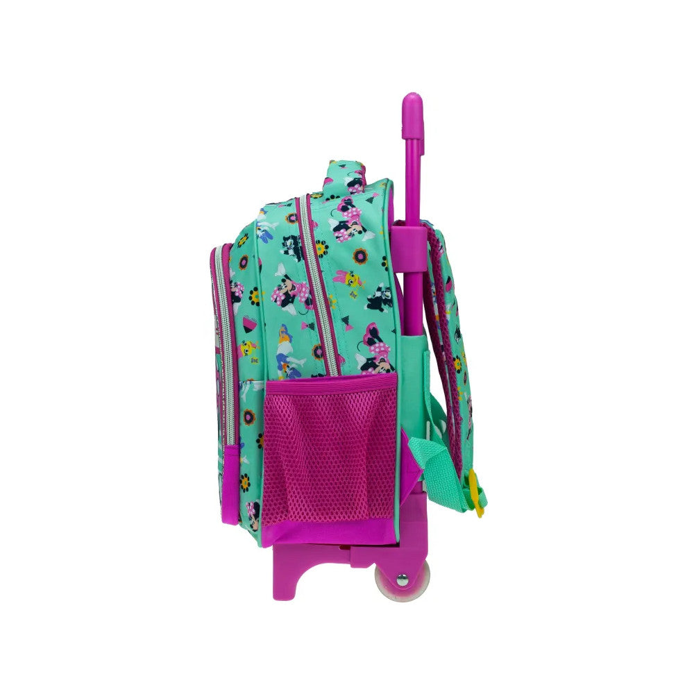 Disney Minnie Looking bērnudārza mugursoma ar ritošo daļu, soma 30 cm