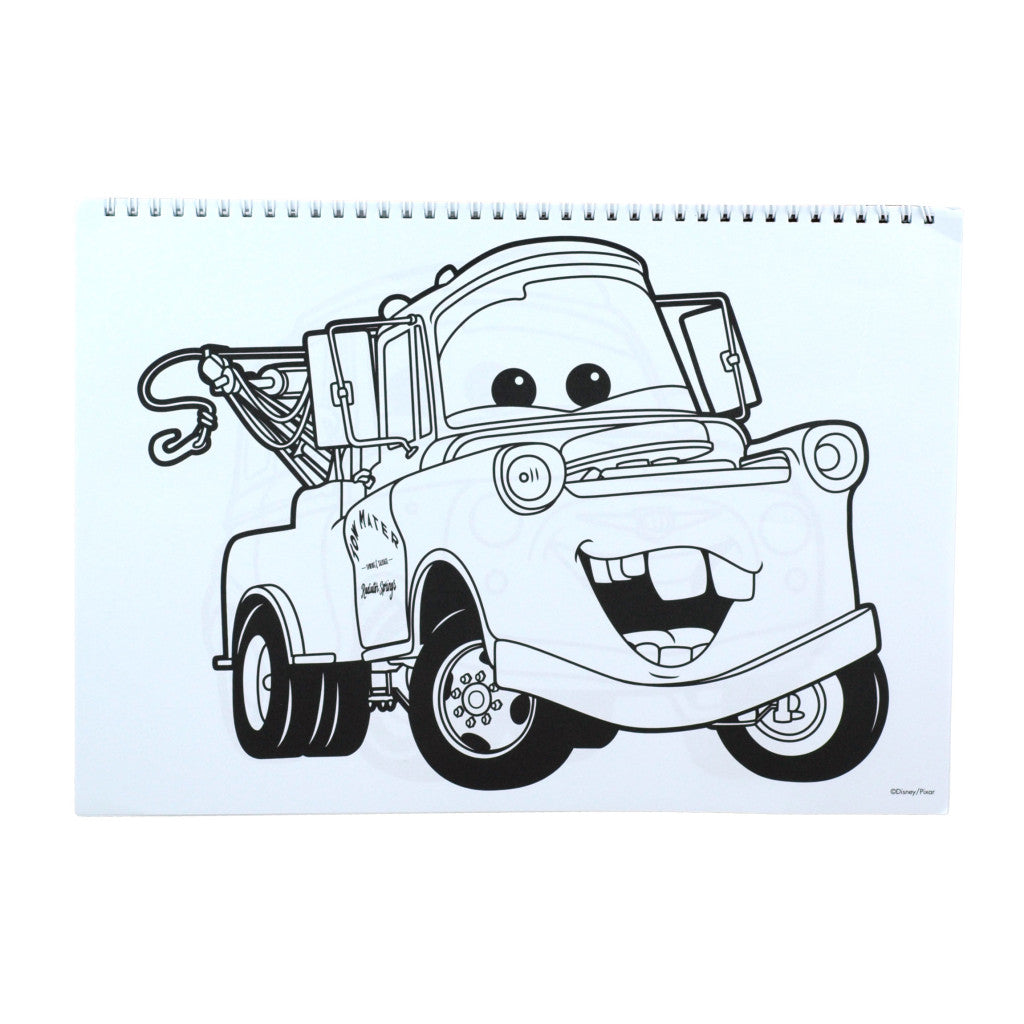 Disney Cars Vroom A/4 spirālveida skicēšanas burtnīca ar 40 lappusēm un uzlīmēm