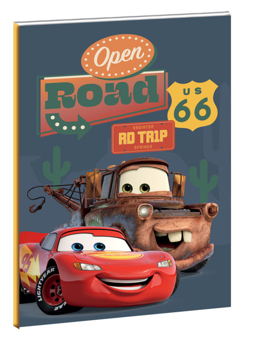 Disney Cars Road B/5 līniju klade ar 40 lapām