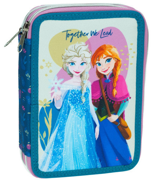 Disney Frozen Together pildīts zīmuļu maciņš ar 2 līmeņiem