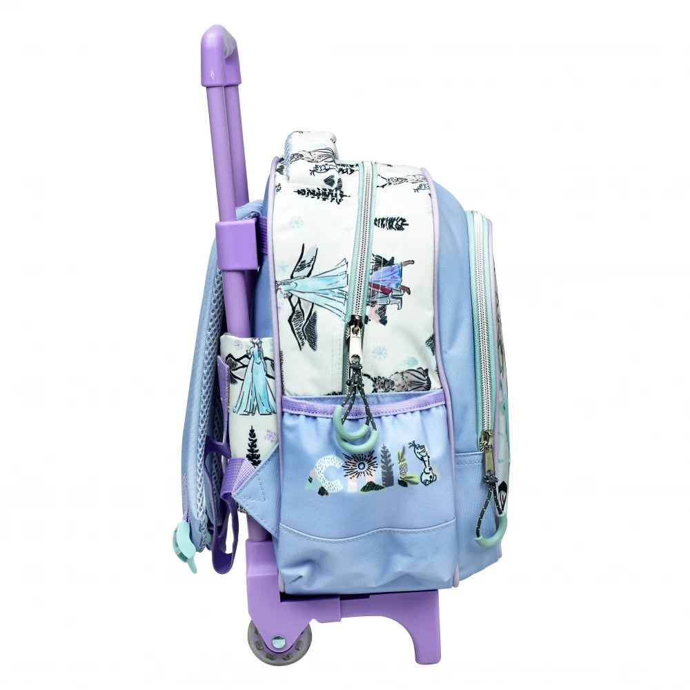 Disney Frozen Adventure bērnudārza mugursoma ar ritošo daļu, soma 30 cm