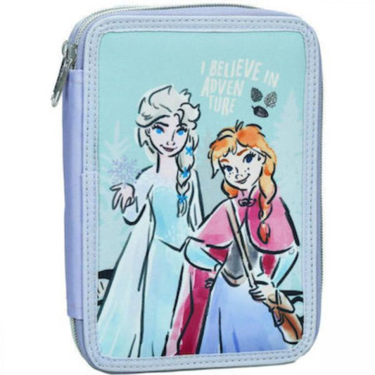 Disney Frozen Adventure pildīts zīmuļu maciņš ar 2 līmeņiem