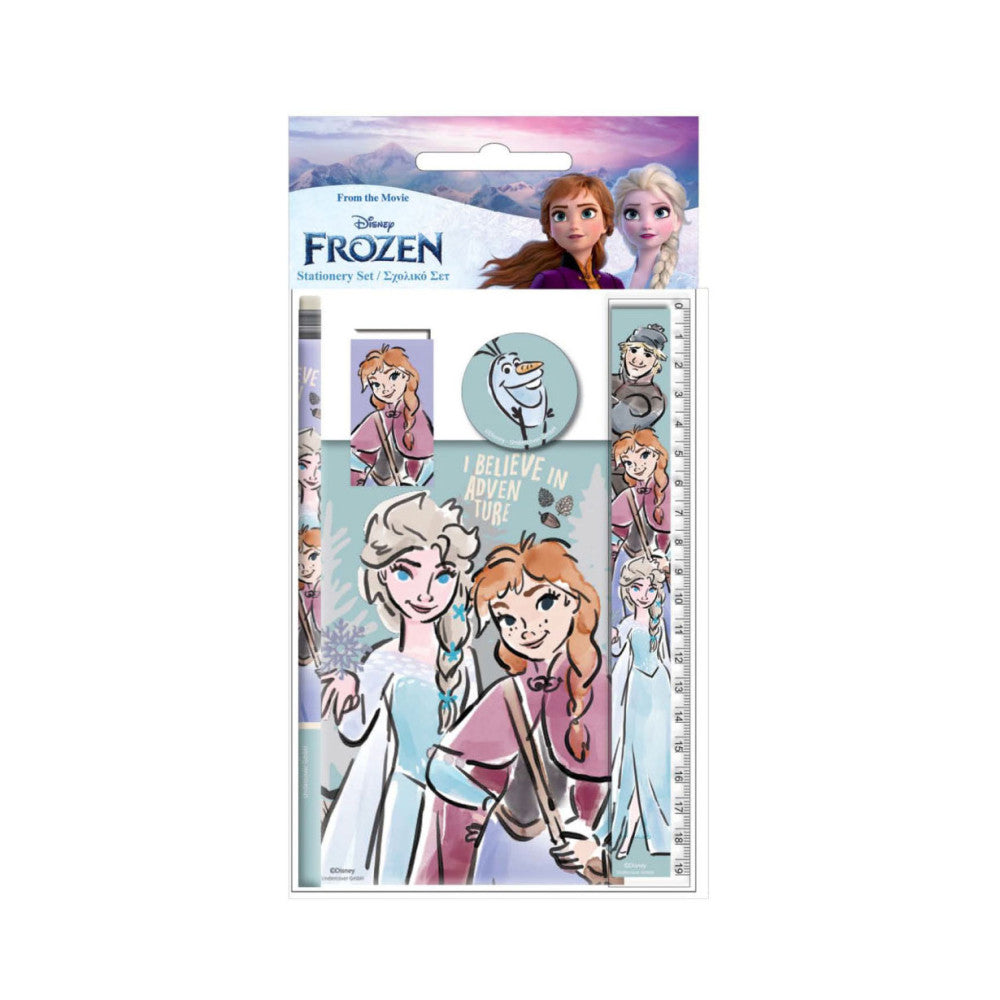 Disney Frozen Adventure kancelejas piederumu komplekts 5 gab.