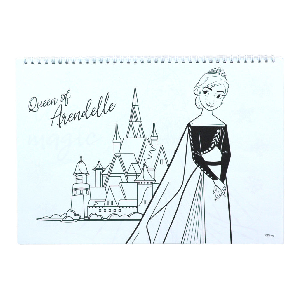 Disney Frozen Heart A/4 spirālveida skicēšanas burtnīca ar 40 lappusēm un uzlīmēm