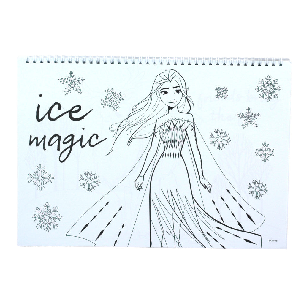 Disney Frozen Heart A/4 spirālveida skicēšanas burtnīca ar 40 lappusēm un uzlīmēm