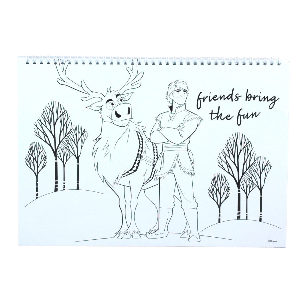 Disney Frozen Heart A/4 spirālveida skicēšanas burtnīca ar 40 lappusēm un uzlīmēm