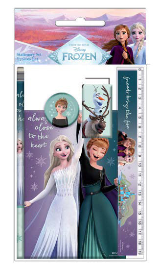 Disney Frozen idilliskais kancelejas piederumu komplekts, 5 daļas