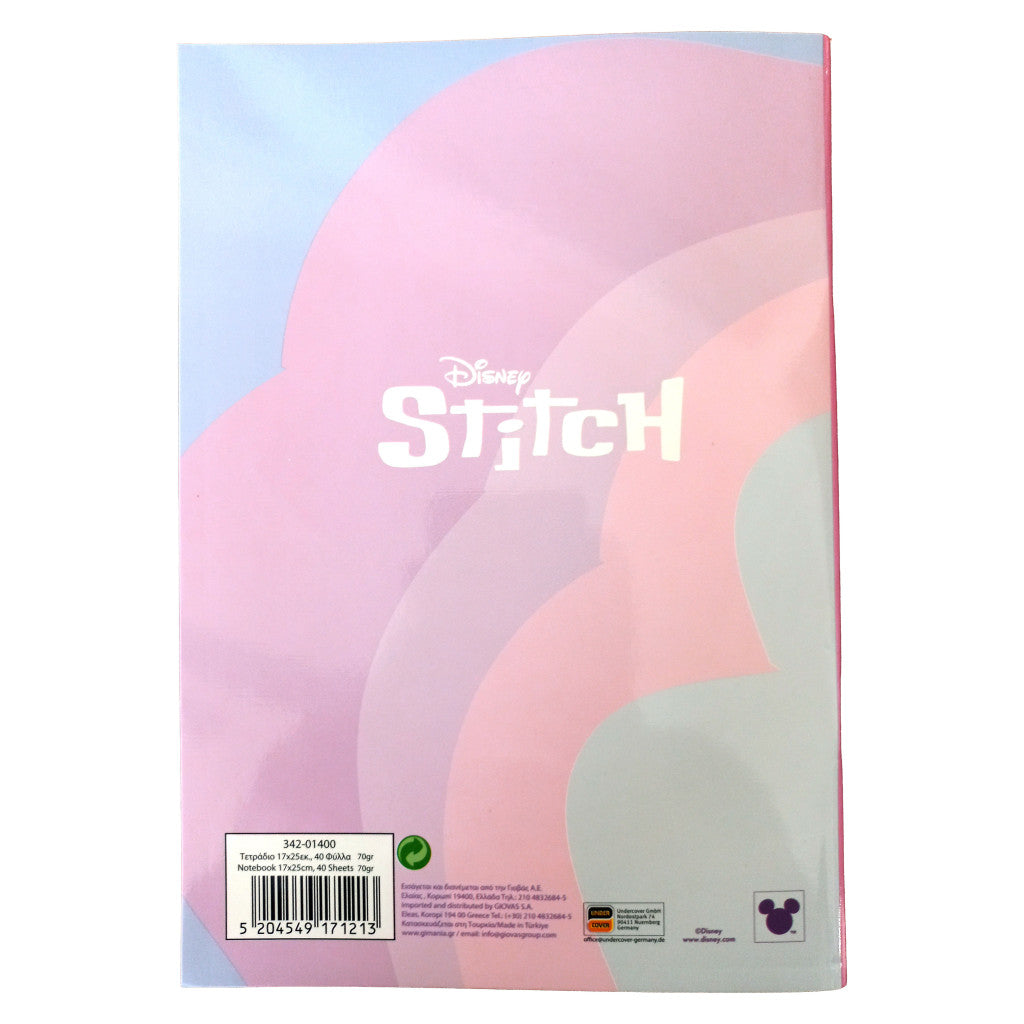 Disney Lilo un Stitch Space Rocks B/5 līniju klade, 40 lappuses