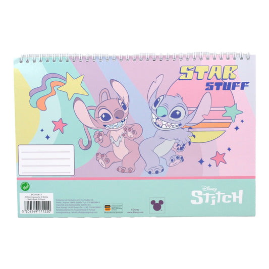 Disney Lilo un Stitch Star Stuff A/4 spirālveida skicēšanas burtnīca, 30 lapas