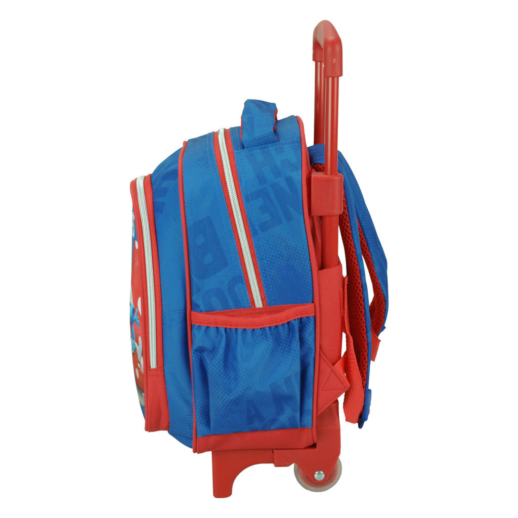 Smurfu ciemata bērnudārza mugursoma ar ritošo daļu, soma 30 cm