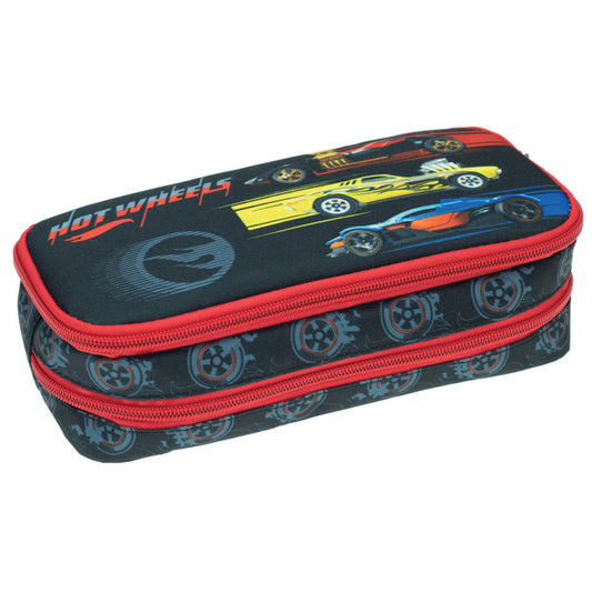 Hot Wheels Competition zīmuļu maciņš ar 2 nodalījumiem, 26 cm