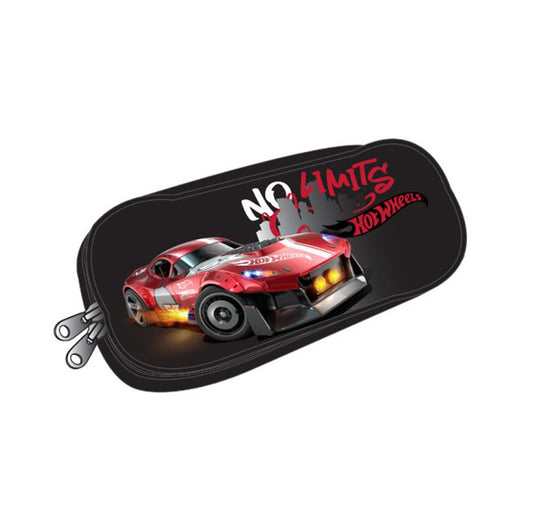 Hot Wheels zīmuļu maciņš ar 2 nodalījumiem, bez ierobežojumiem, 26 cm
