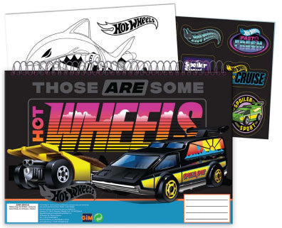 Hot Wheels Flame Runner A/4 spirālveida skicēšanas burtnīca ar 40 lapām un uzlīmēm