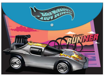 Hot Wheels Flame Runner A4 dokumentu turētāja maciņš
