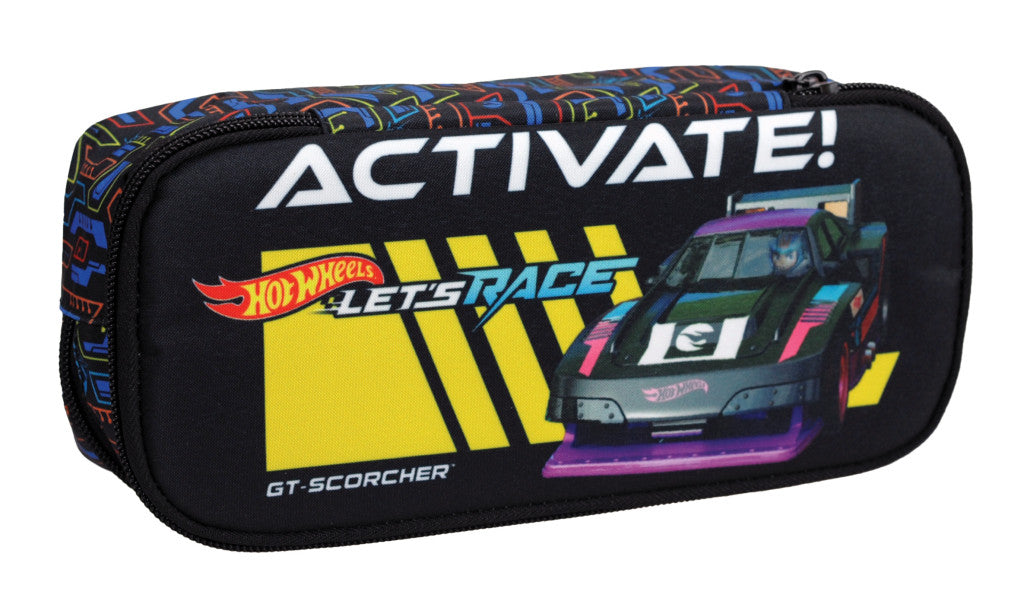 Hot Wheels Activate zīmuļu maciņš ar 2 nodalījumiem, 26 cm