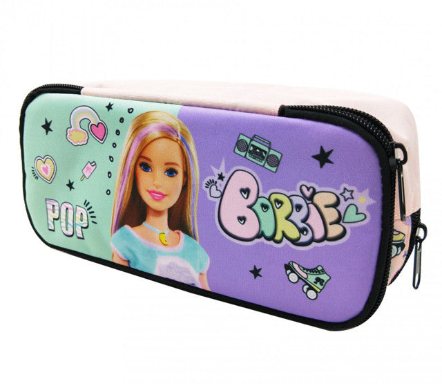 Barbie Pop zīmuļu maciņš ar 2 nodalījumiem, 26 cm