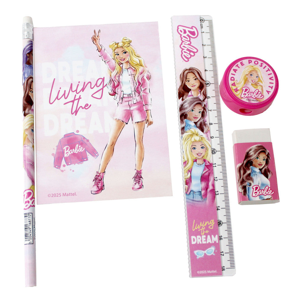 Barbie Paints kancelejas piederumu komplekts 5 gab.