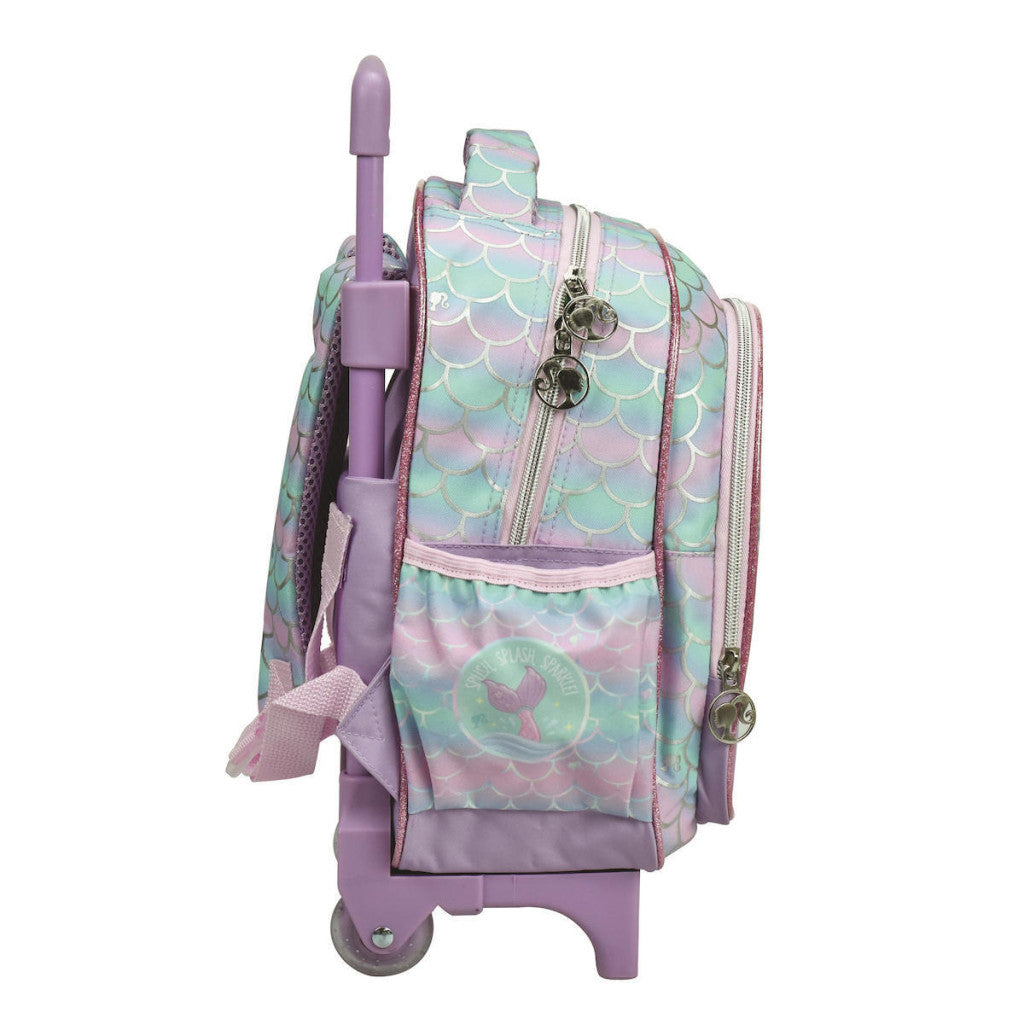 Barbie Sparkle bērnudārza mugursoma ar ritošo daļu, soma 30 cm