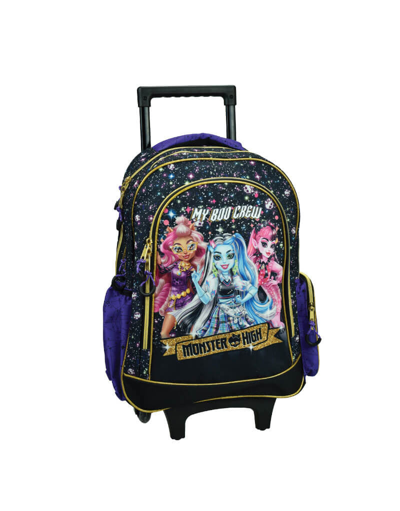 Monster High Crew riteņsoma skolas soma, 46 cm