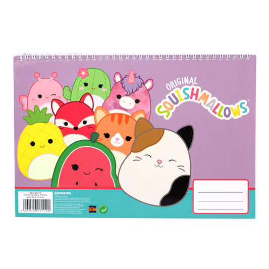 Squishmallows Feelin' A/4 spirālveida skicēšanas burtnīca, 30 lapas