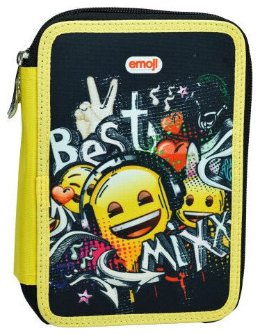 Emoji Mix divslāņu pildīts zīmuļu maciņš