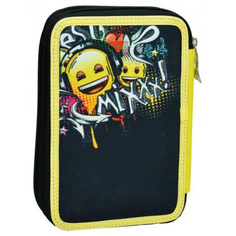 Emoji Mix divslāņu pildīts zīmuļu maciņš