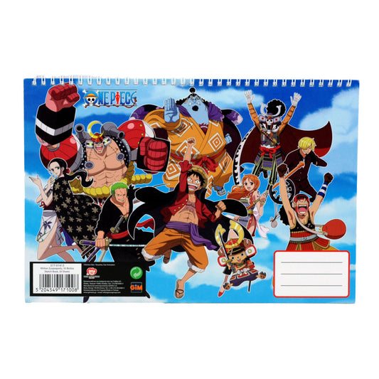 One Piece Team A/4 spirālveida skicēšanas burtnīca, 30 lapas
