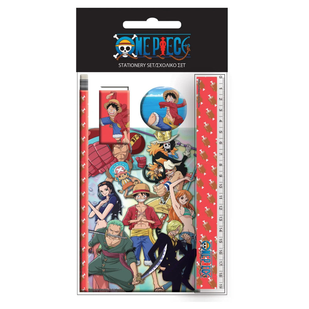 One Piece Crew kancelejas piederumu komplekts, 5 gab.