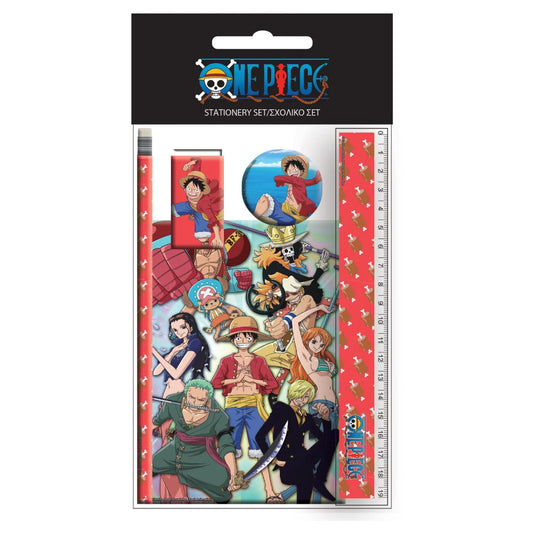 One Piece Crew kancelejas piederumu komplekts, 5 gab.