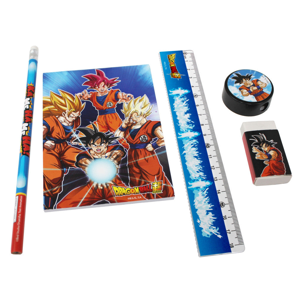 Dragon Ball Kamehame 5 daļu kancelejas piederumu komplekts