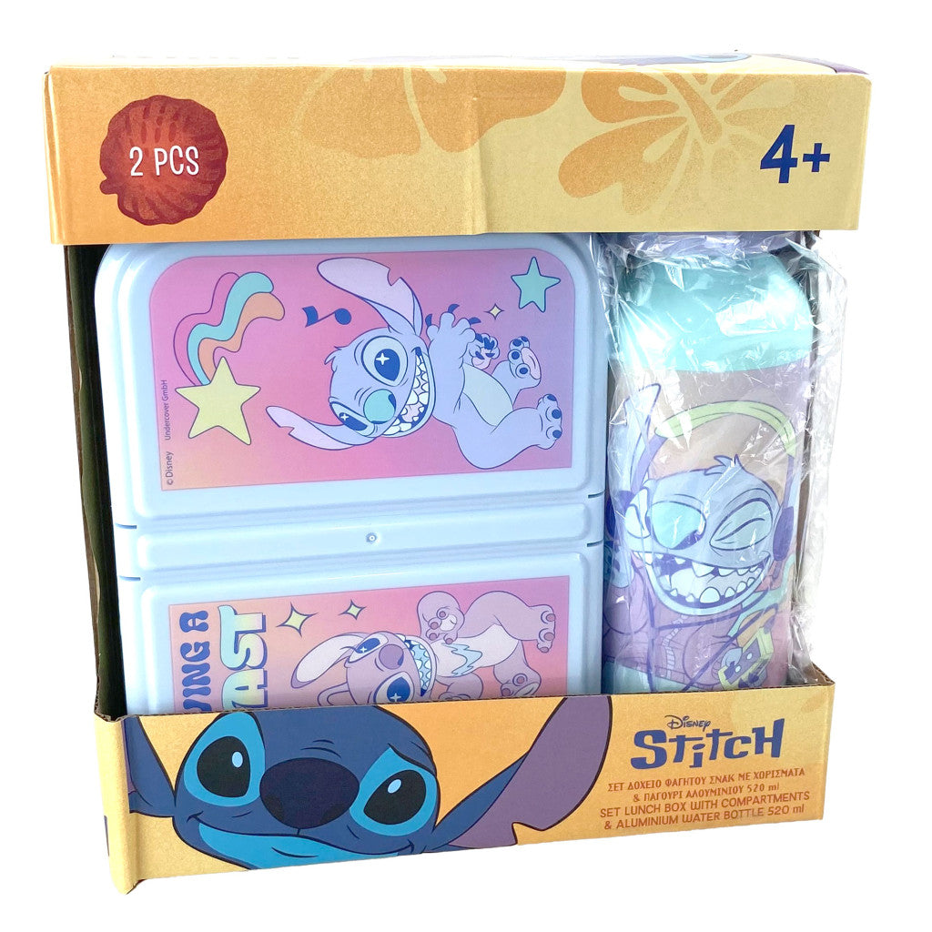 Disney Lilo un Stitch Blast sviestmaižu kaste + alumīnija pudele komplekts