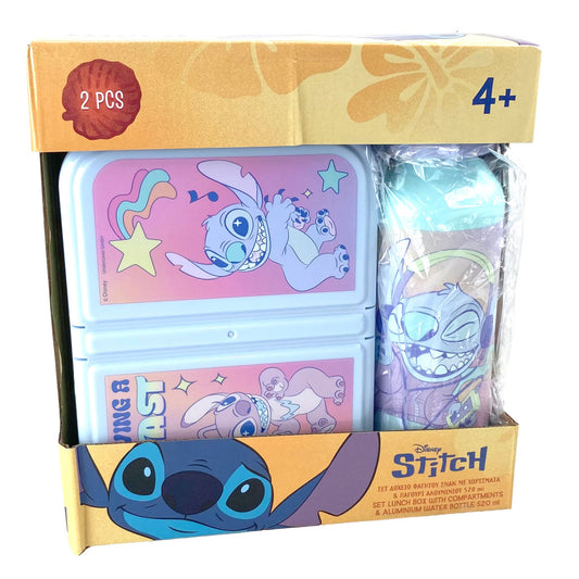Disney Lilo un Stitch Blast sviestmaižu kaste + alumīnija pudele komplekts