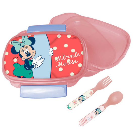 Disney Minnie vasaras sviestmaižu kaste + galda piederumu komplekts