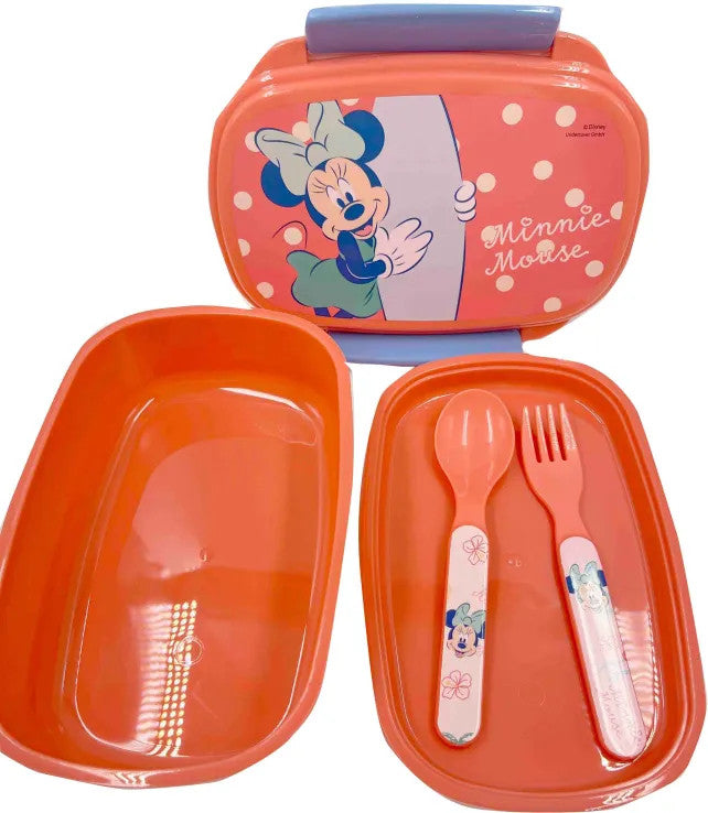 Disney Minnie vasaras sviestmaižu kaste + galda piederumu komplekts