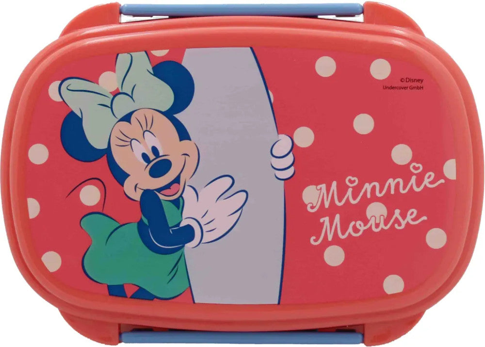 Disney Minnie vasaras sviestmaižu kaste + galda piederumu komplekts